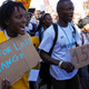 Ugandan activist Vanessa Nakate at a protest at COP27 in Sharm el-Sheikh, Egypt on November 11, 2022.